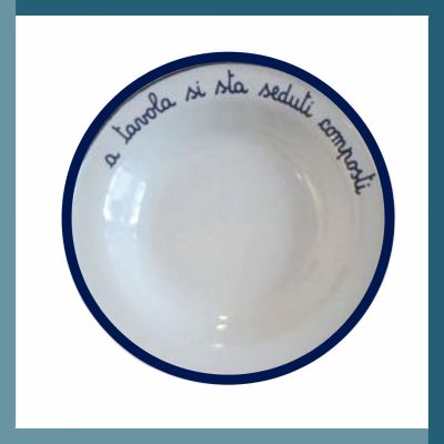 PIATTO "A TAVOLA SI STA SEDUTI COMPOSTI" ALTMEANSOLD