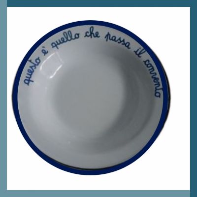 PIATTO "QUESTO E' QUELLO CHE PASSA IL CONVENTO" ALTMEANSOLD
