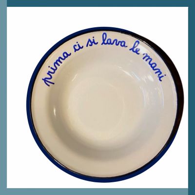 PIATTO "PRIMA CI SI LAVA LE MANI" ALTMEANSOLD