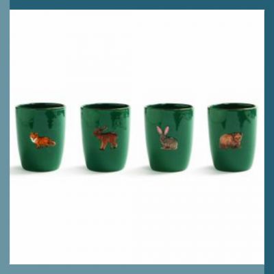 Set 4 tazze in ceramica &Klevering